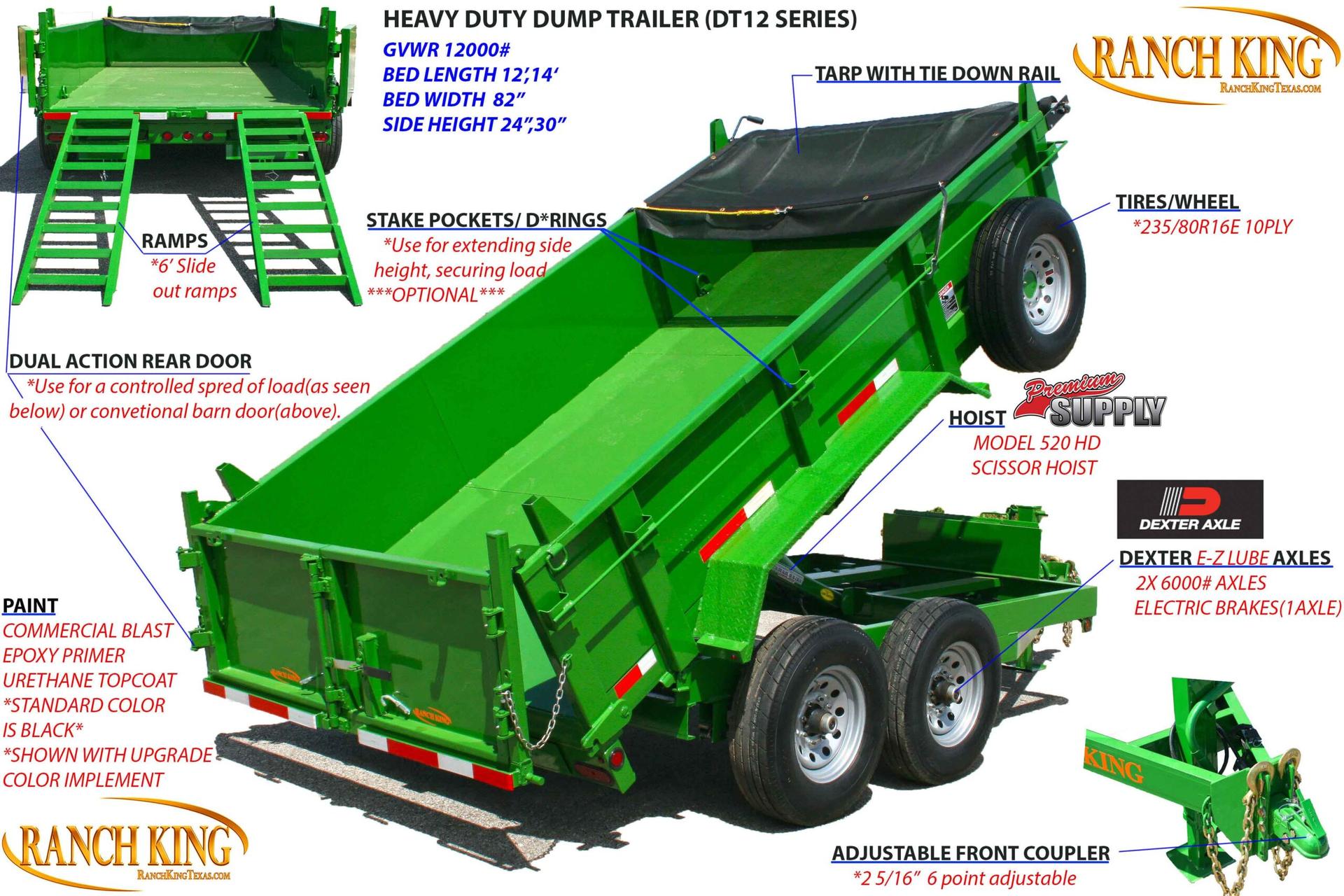 Ranch King Trailers DT12 Series